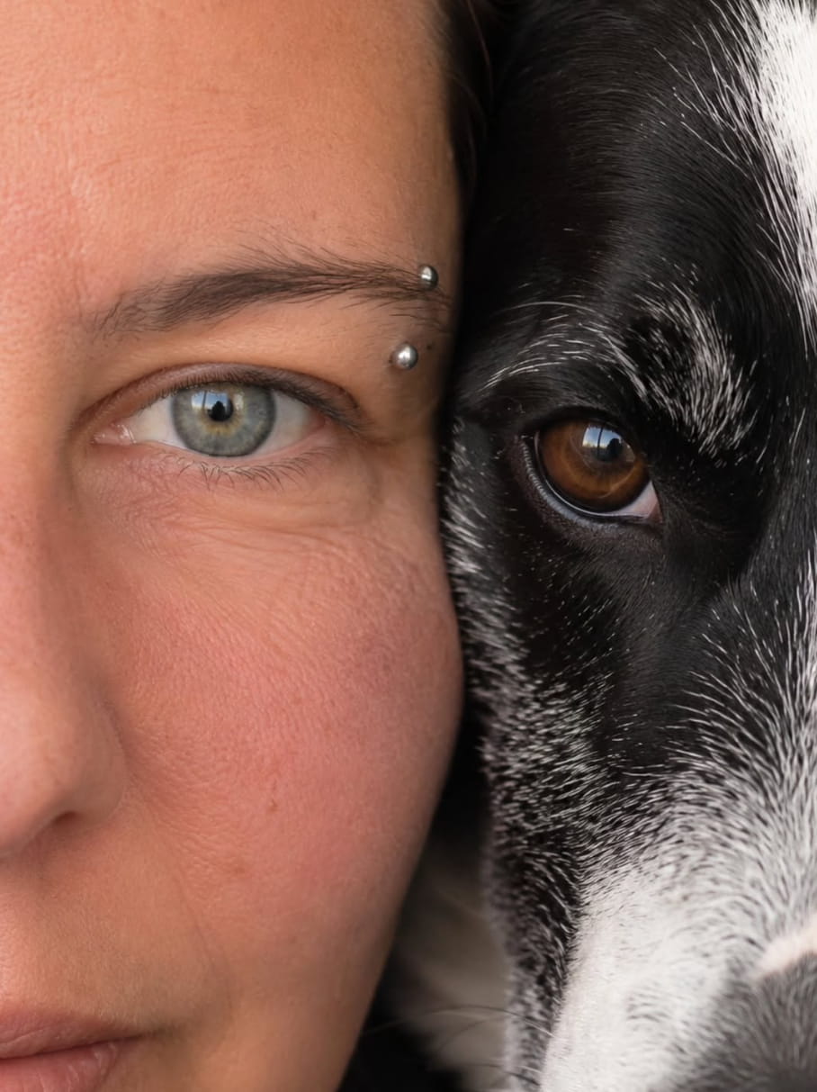 Daniela Koch und Hündin Chilly